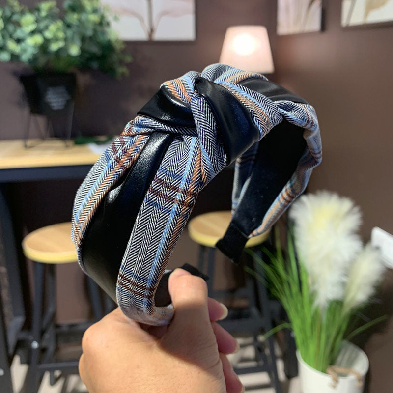 Wholesale Non-slip Pu Leather Headband